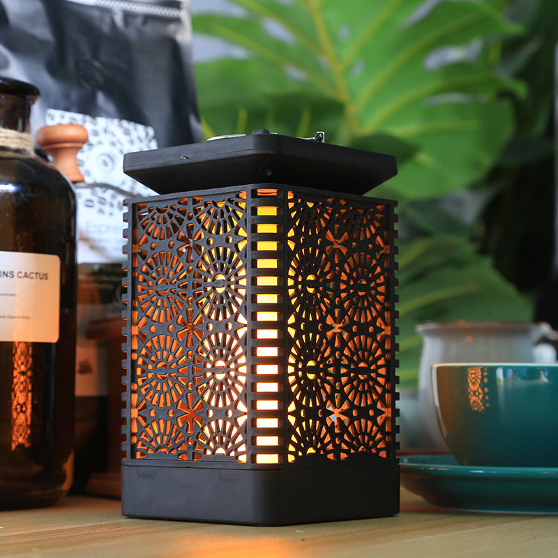 Solar Flame Lantern For Cozy Outdoor Lighting