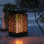 Solar Flame Lantern For Cozy Outdoor Lighting