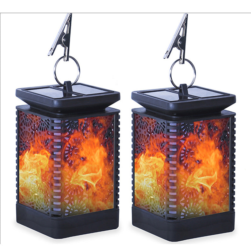 Solar Flame Lantern For Cozy Outdoor Lighting
