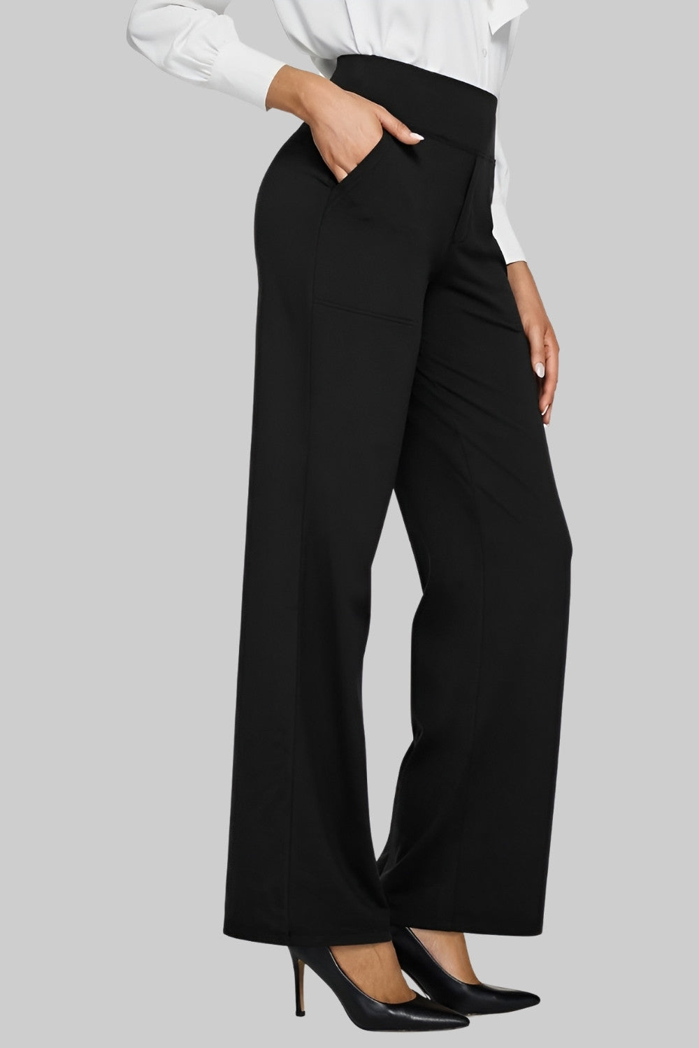 Women's High-Waisted Pants | Wide & Comfortable for Everyday