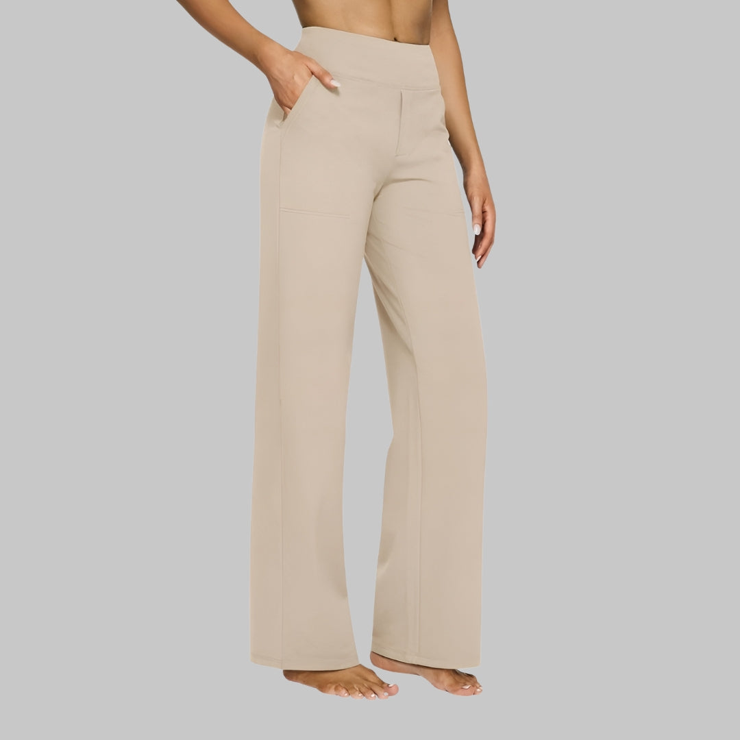 Women's High-Waisted Pants | Wide & Comfortable for Everyday