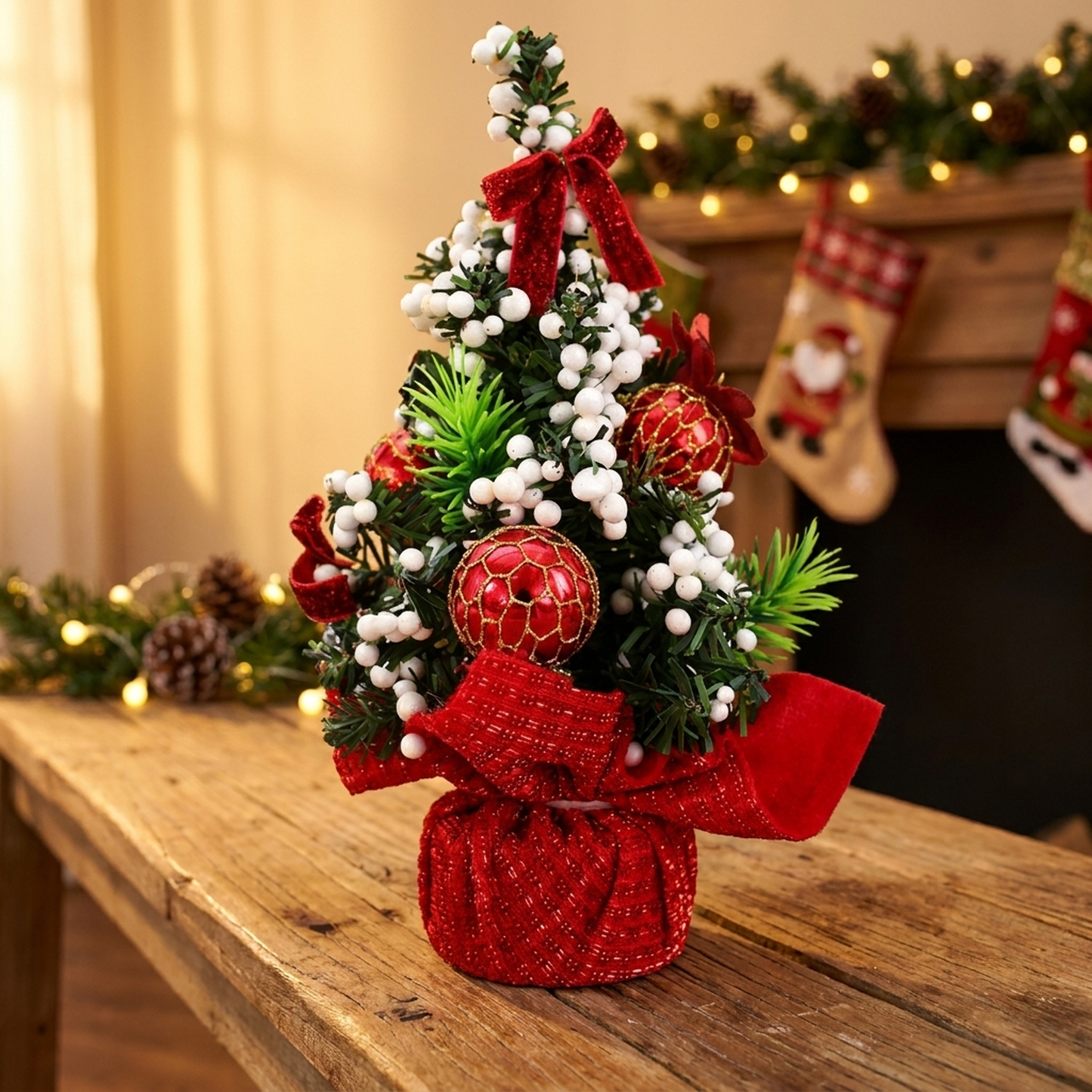 LISTINGOPT::pluxira::christmas-tree-table-decor-set-for-festive-charm::variant-unique-f7826a9ae9f024