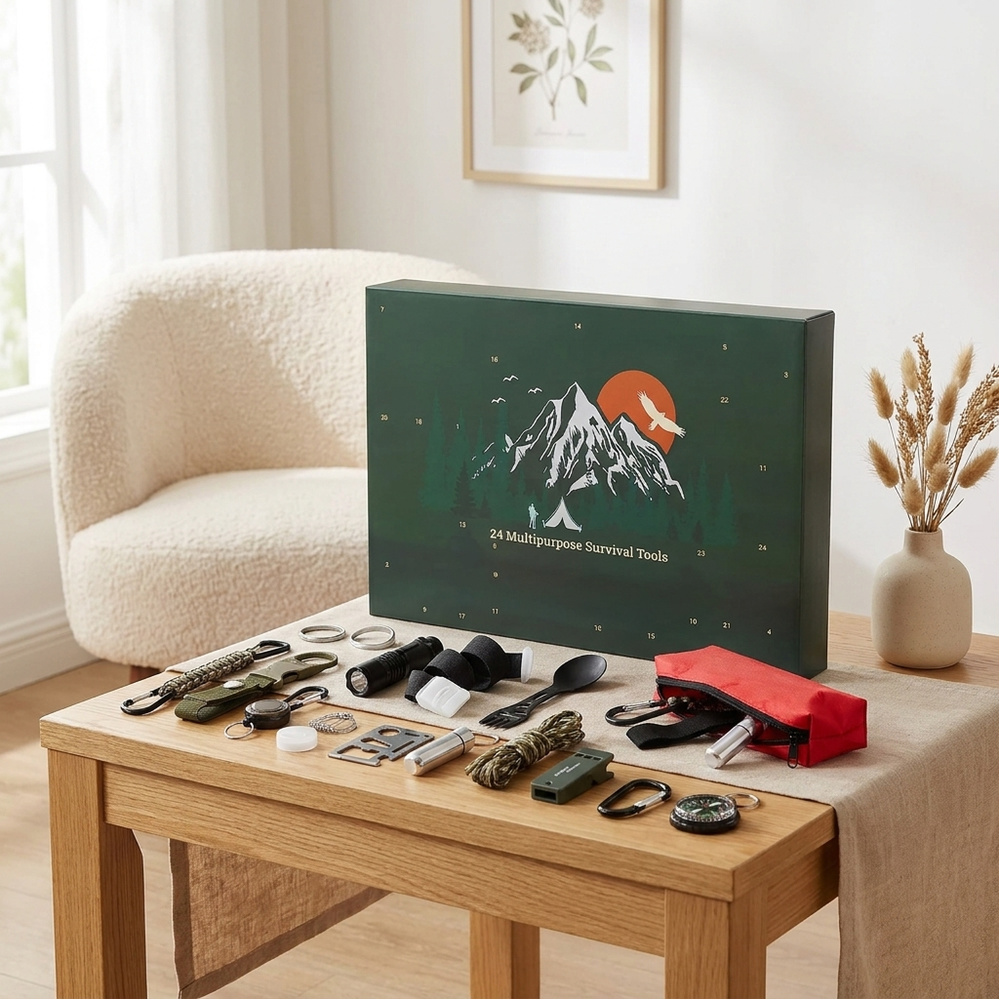LISTINGOPT::pluxira::survival-advent-calendar-with-24-outdoor-tools::01-hero