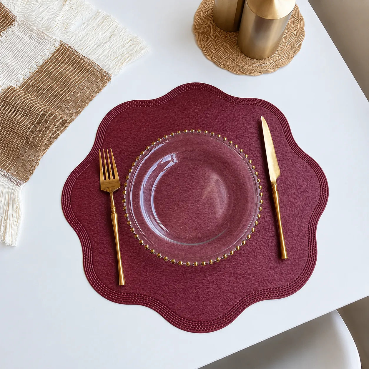 Floral Table Placemats That Wipe Clean