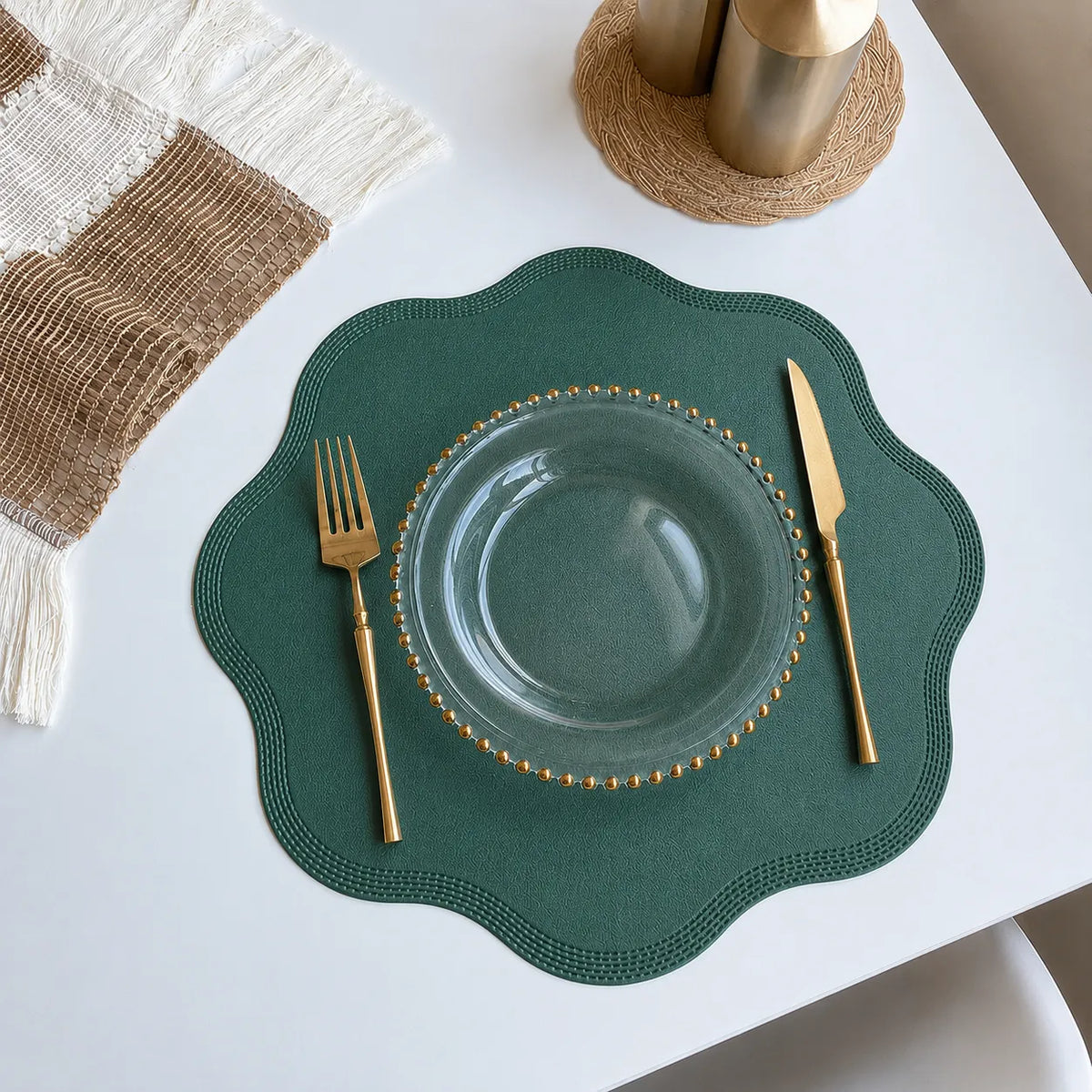 Floral Table Placemats That Wipe Clean