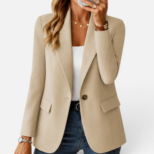 Women's tailored blazer with button closure