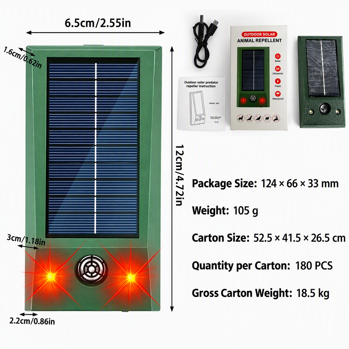 Solar Bird Deterrent for Peaceful Outdoor Spaces