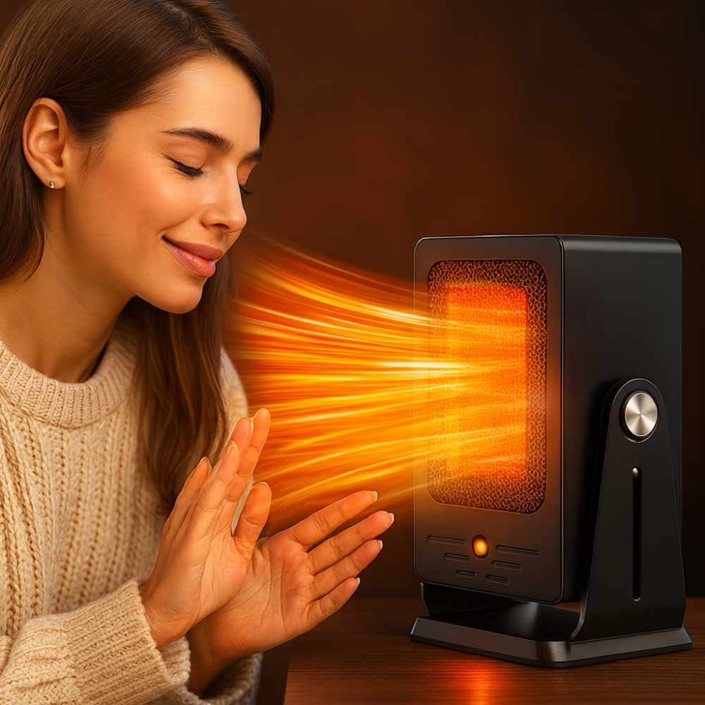 Portable Ceramic Table Heater For Cozy Rooms