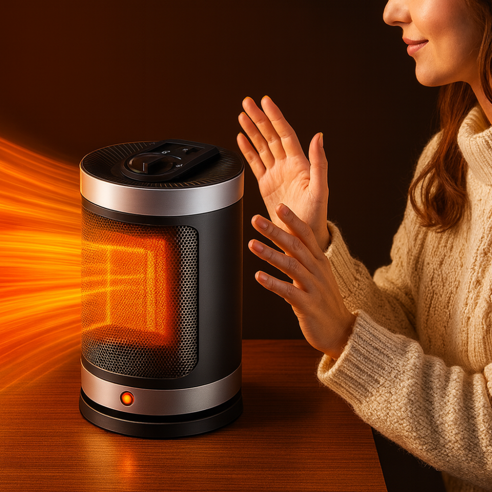 Portable Ceramic Table Heater For Cozy Rooms