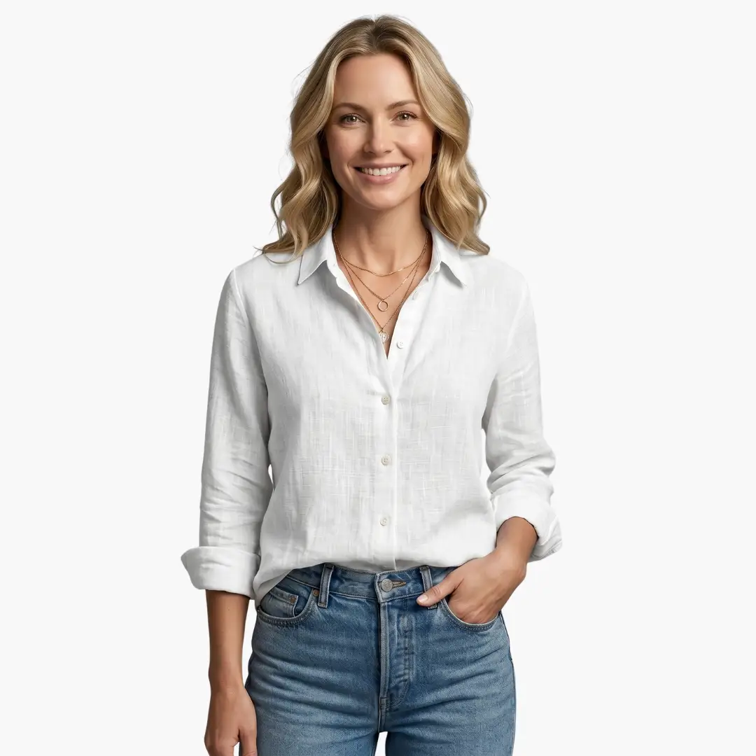 Giselle | Women's Classic Button-Down Shirt with Long Sleeves