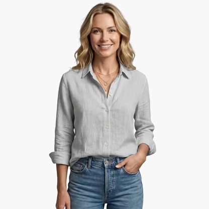 Giselle | Women's Classic Button-Down Shirt with Long Sleeves