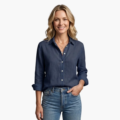 Giselle | Women's Classic Button-Down Shirt with Long Sleeves