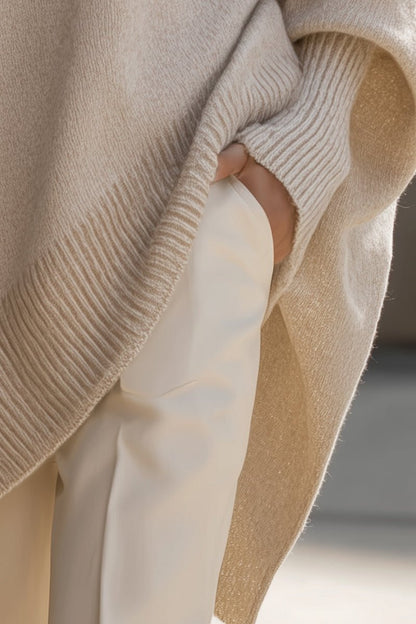 Elegant Oversized Knit Sweater for Women - Cozy Winter Essential 8