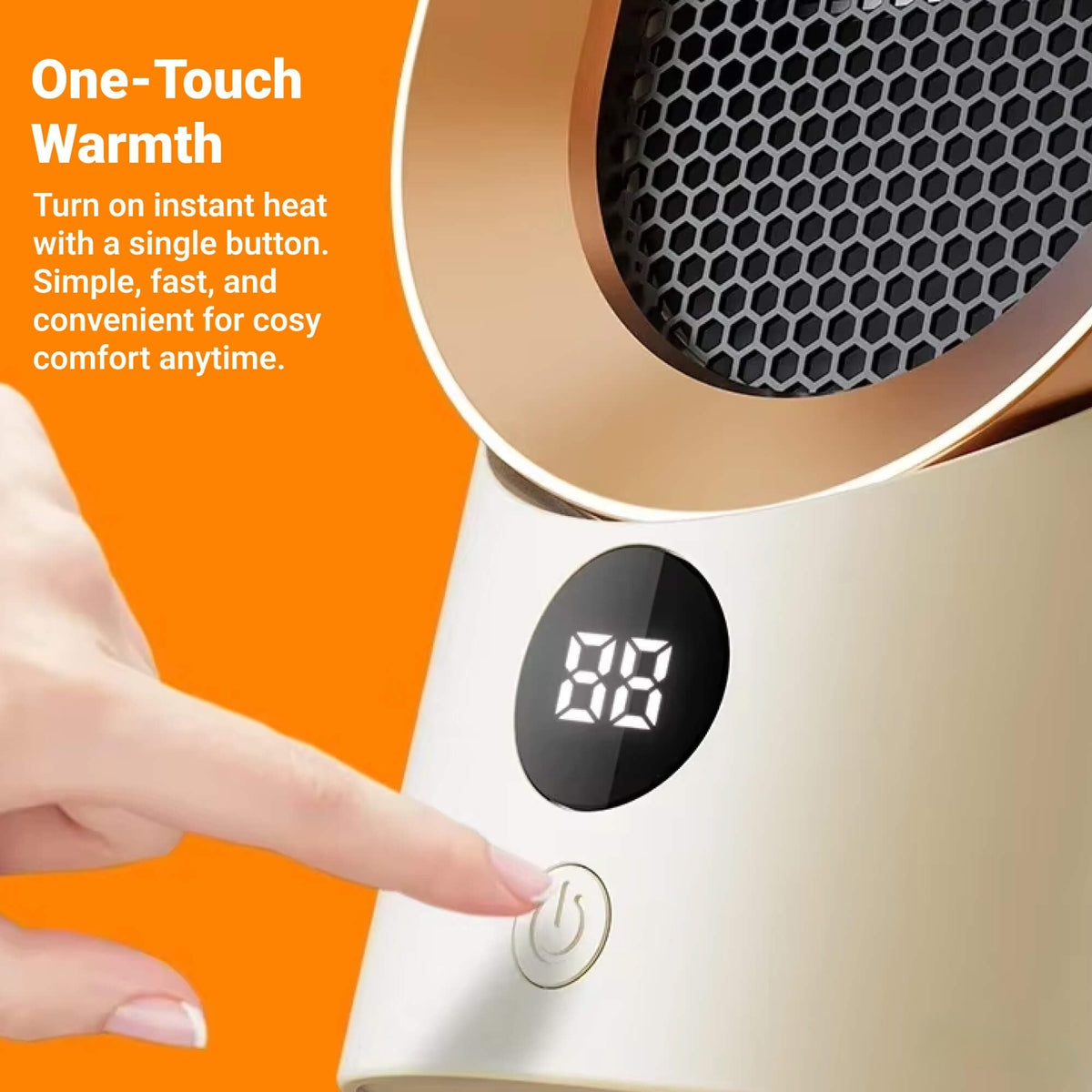 Compact Space Heater For Quiet Room Warmth