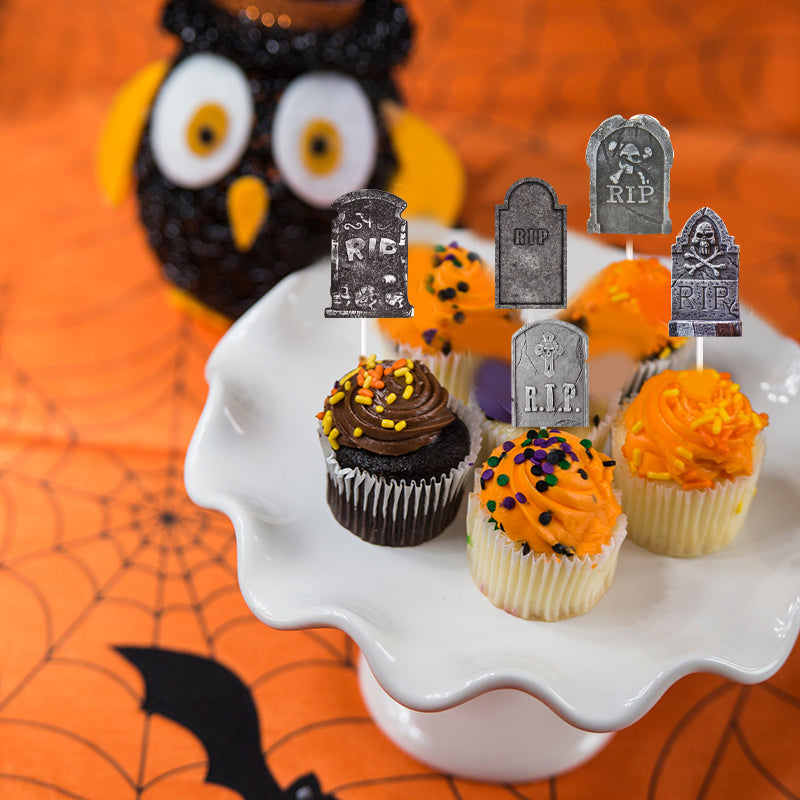 Halloween Cupcake Toppers For Spooky Party Treats