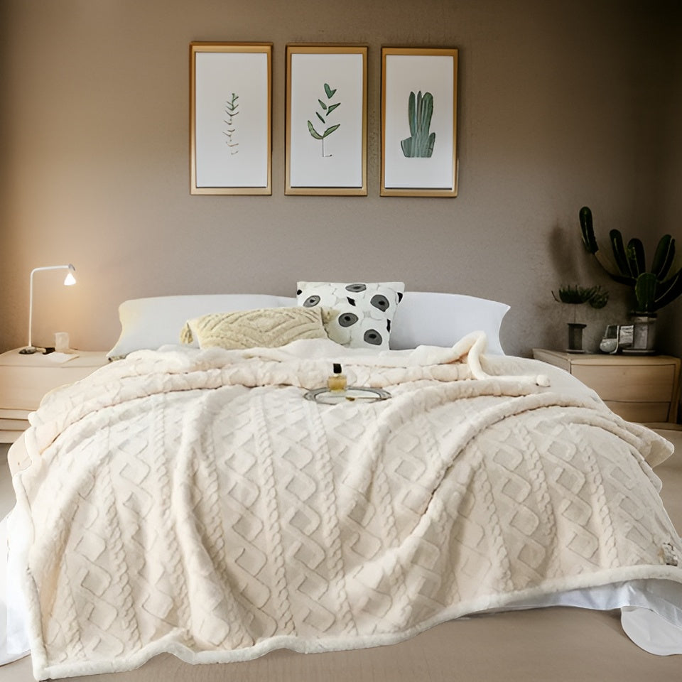 Reversible Fleece Blanket For Cozy Everyday Warmth