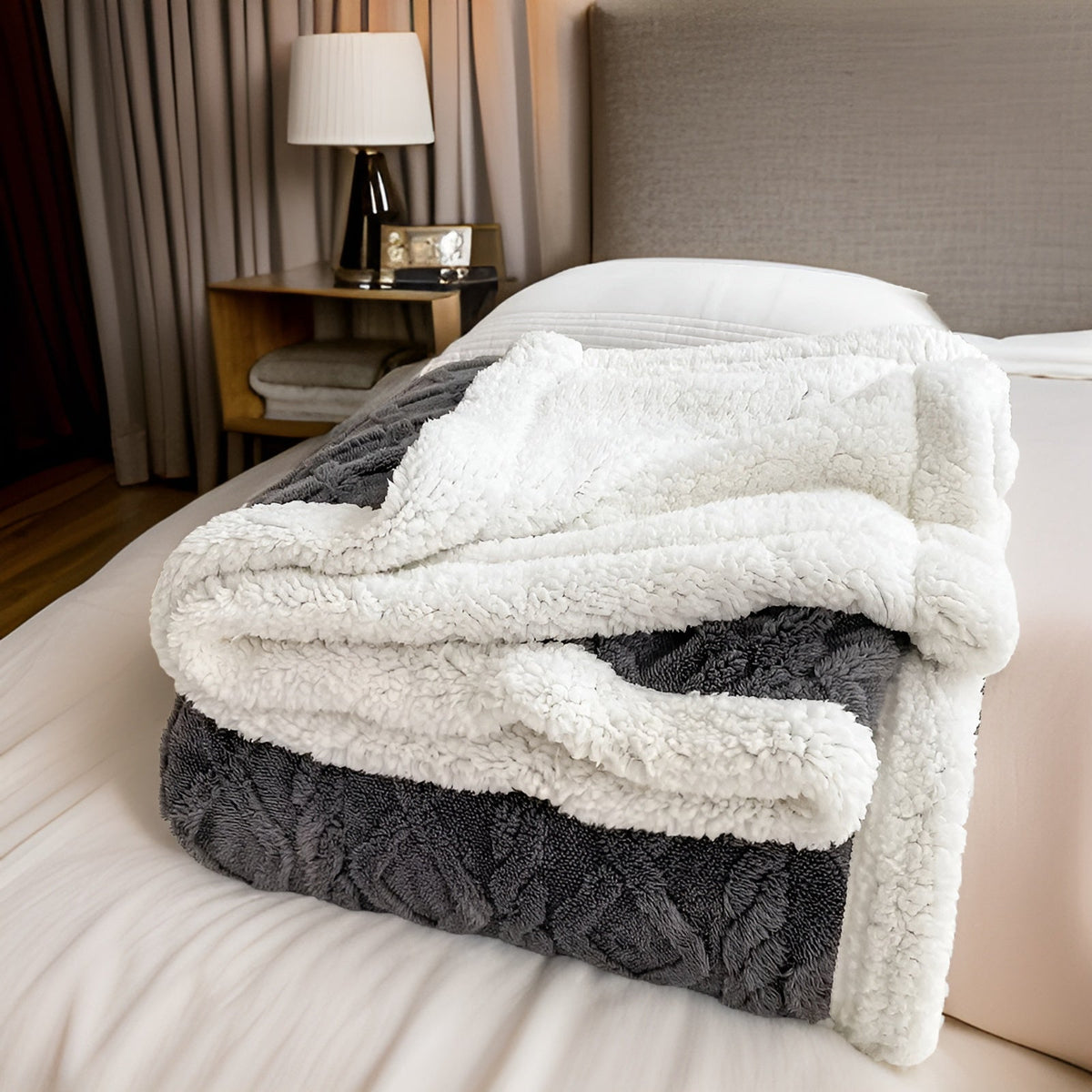 Reversible Fleece Blanket For Cozy Everyday Warmth