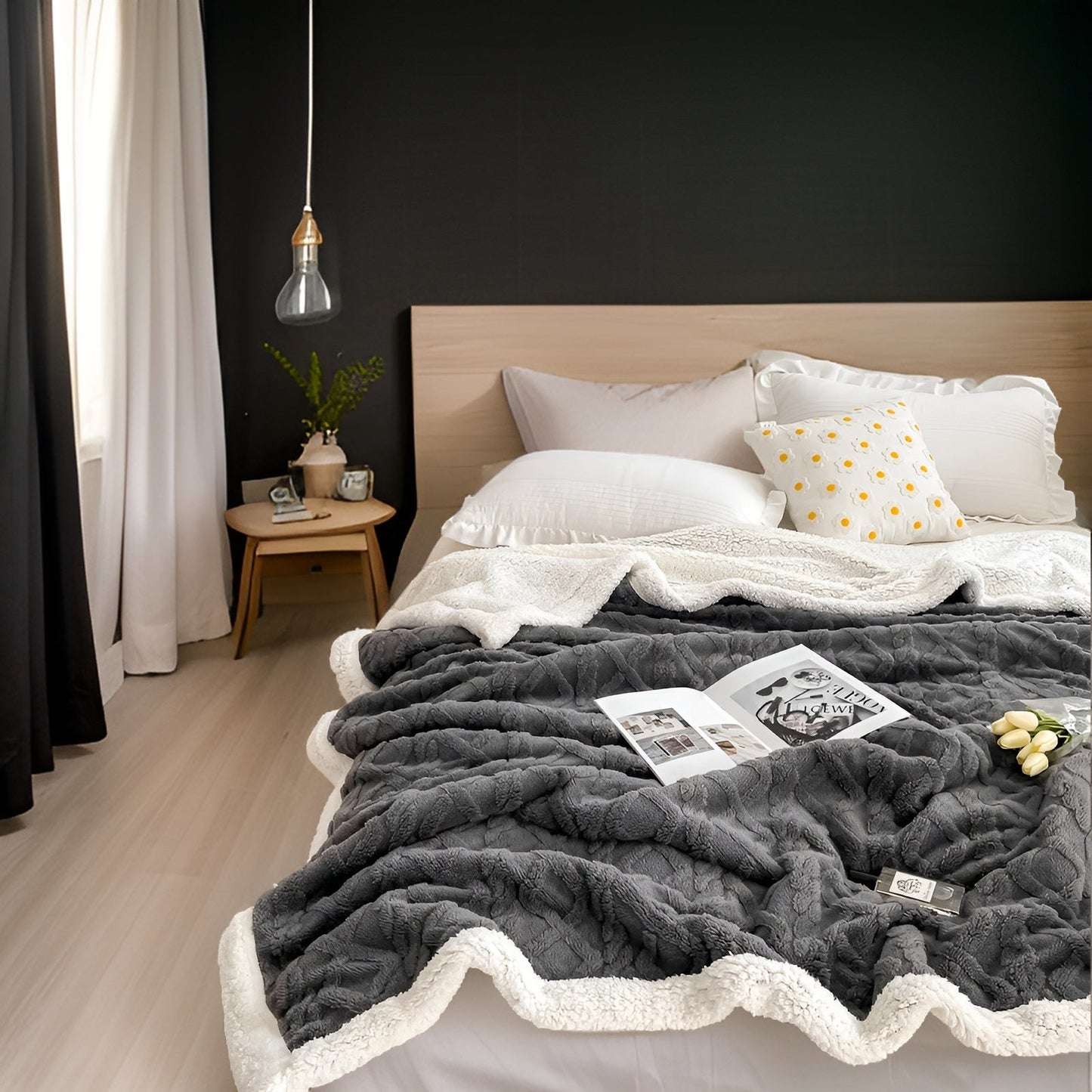 Reversible Fleece Blanket For Cozy Everyday Warmth