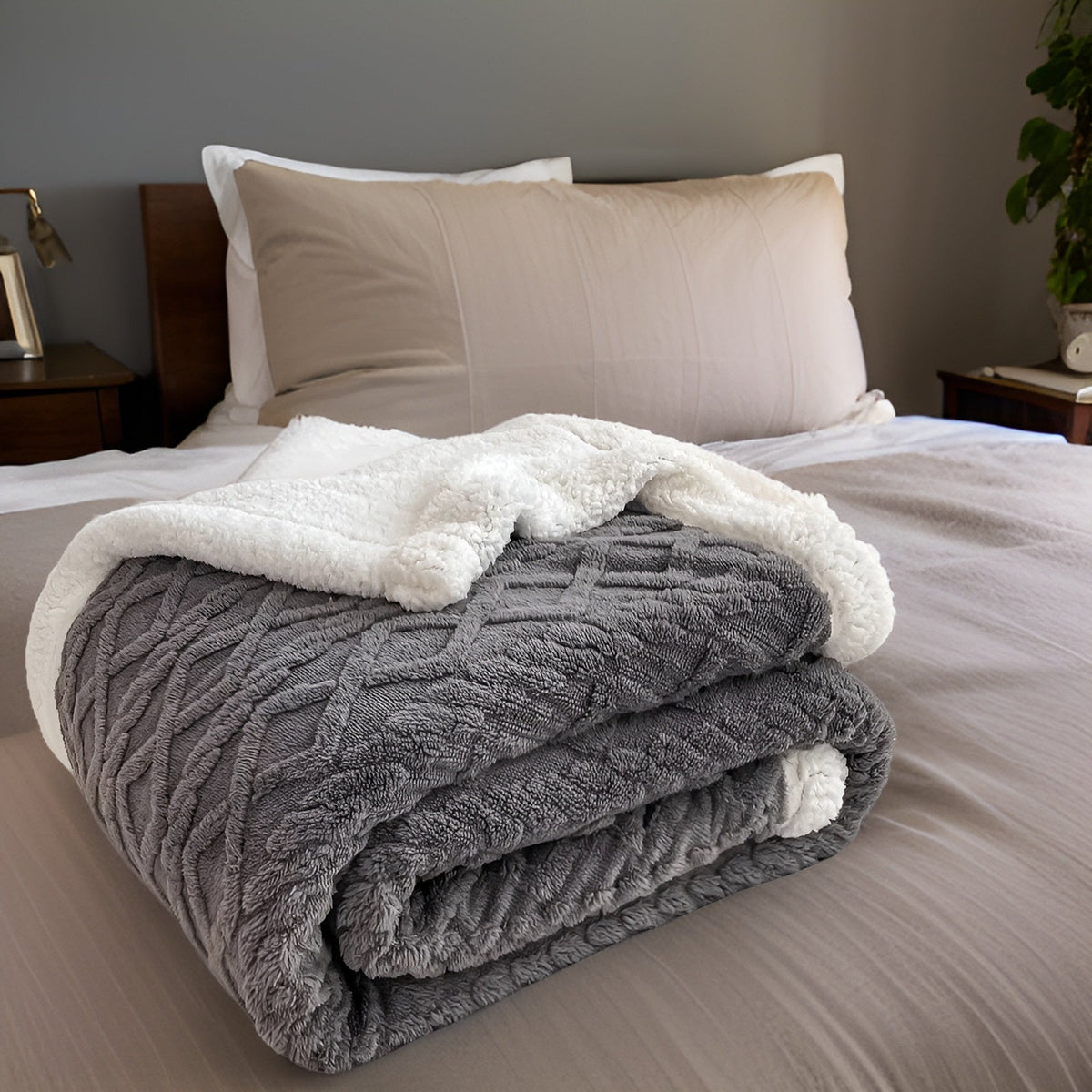 Reversible Fleece Blanket For Cozy Everyday Warmth