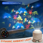 OCEANLUME – 360° drehbare LED-Ozeanprojektor-Nachtleuchte