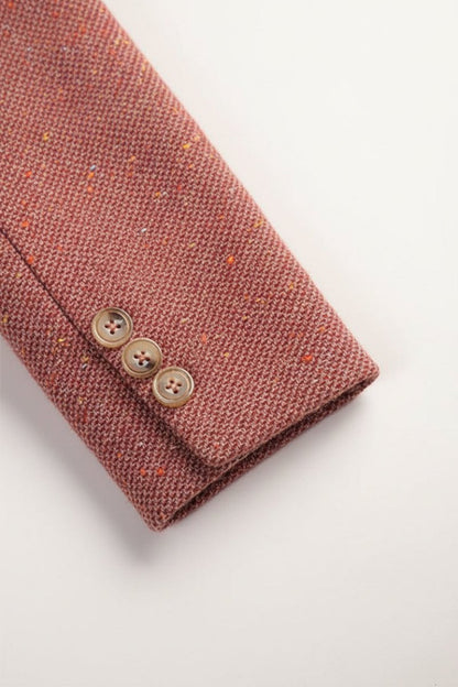 Margot - Tailored Wool Blend Blazer with Notched Lapels & Speckled Texture 4