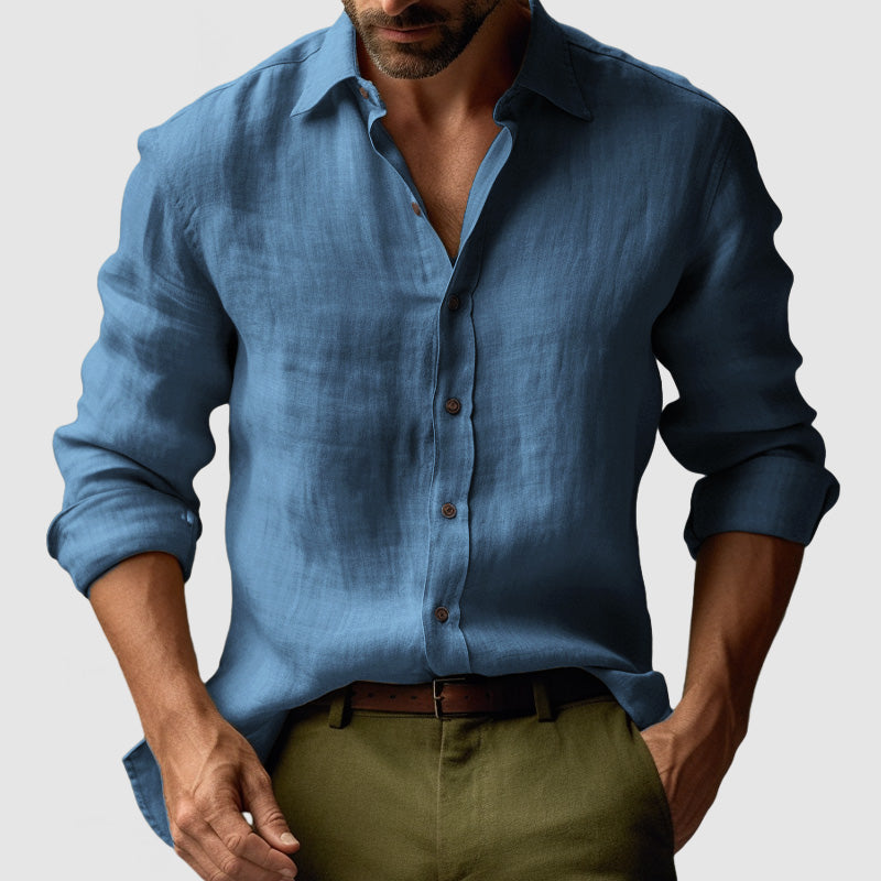 Dylan | Men’s Classic Vintage Shirt with Button Front