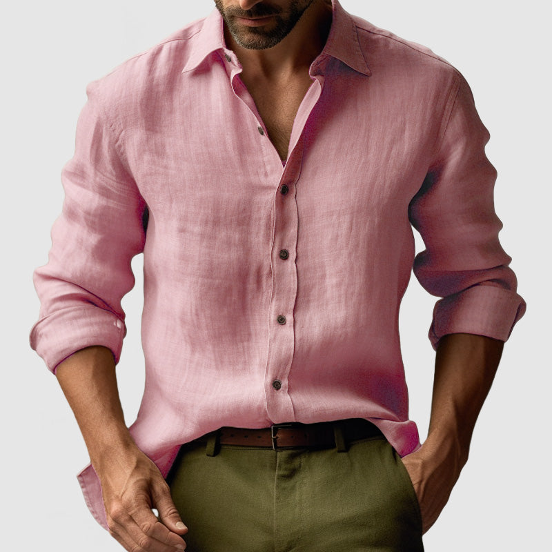 Dylan | Men’s Classic Vintage Shirt with Button Front