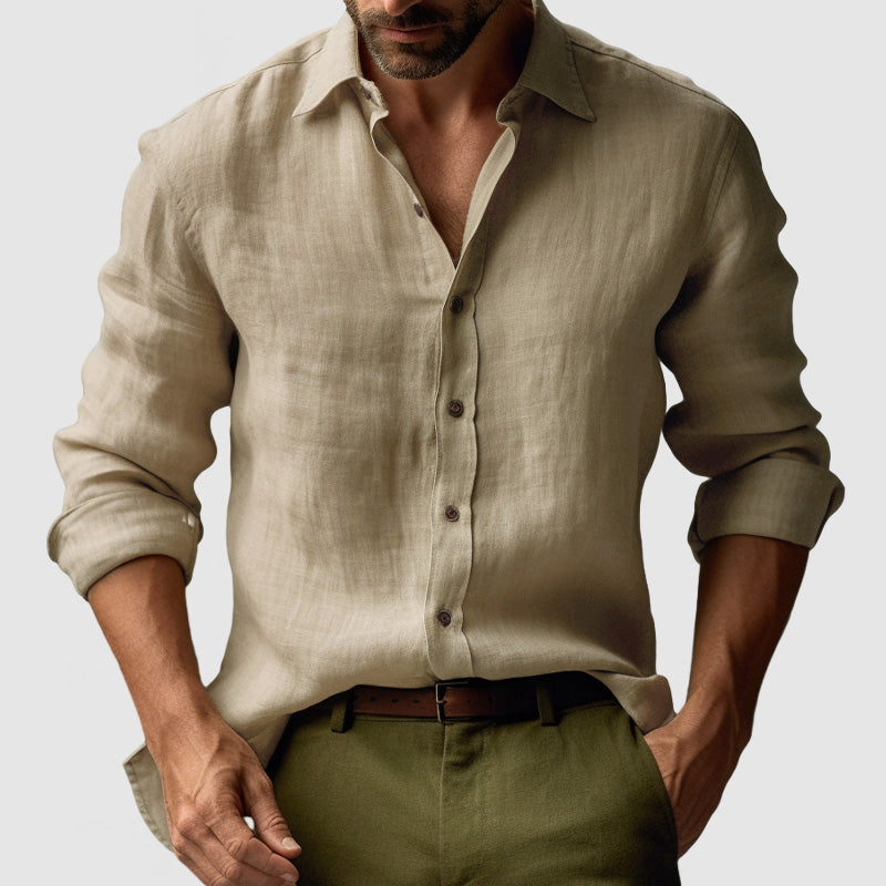 Dylan | Men’s Classic Vintage Shirt with Button Front