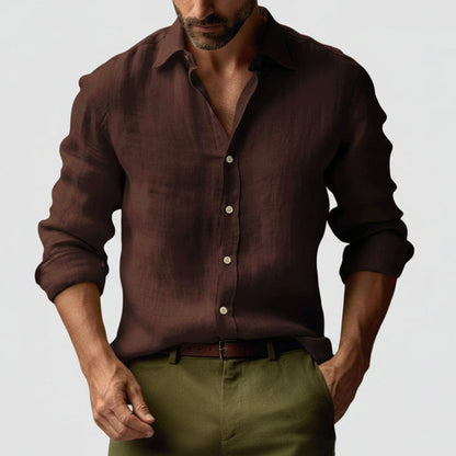 Dylan | Men’s Classic Vintage Shirt with Button Front