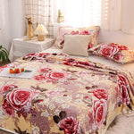 Floral Fleece Blanket For Cozy Evenings