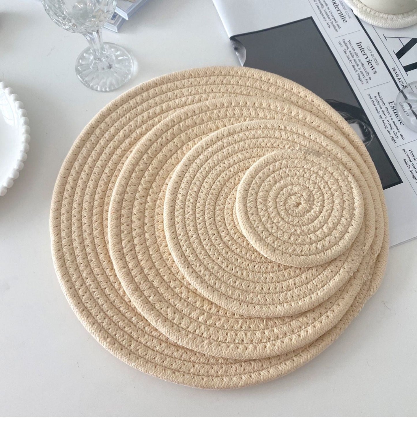 Round Natural Placemats For Effortless Tables