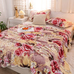 Floral Fleece Blanket For Cozy Evenings