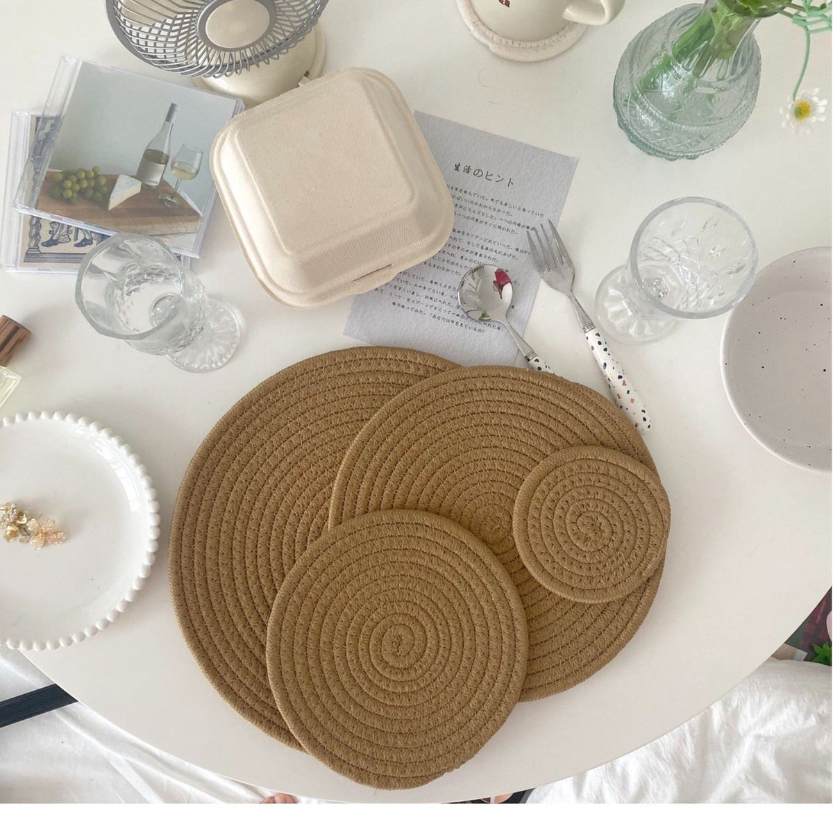 Round Natural Placemats For Effortless Tables