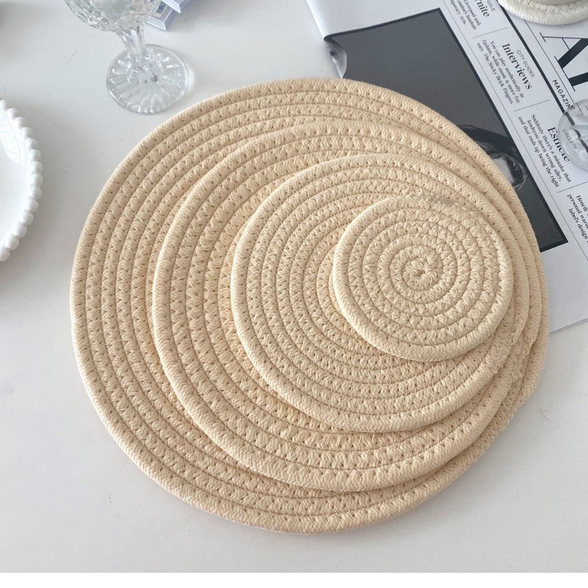 Round Natural Placemats For Effortless Tables