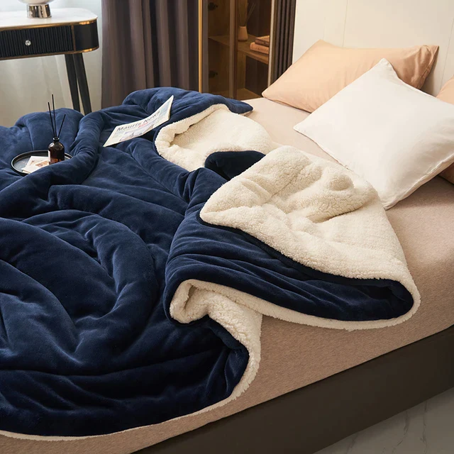 Reversible Fleece Blanket For Cozy Warmth