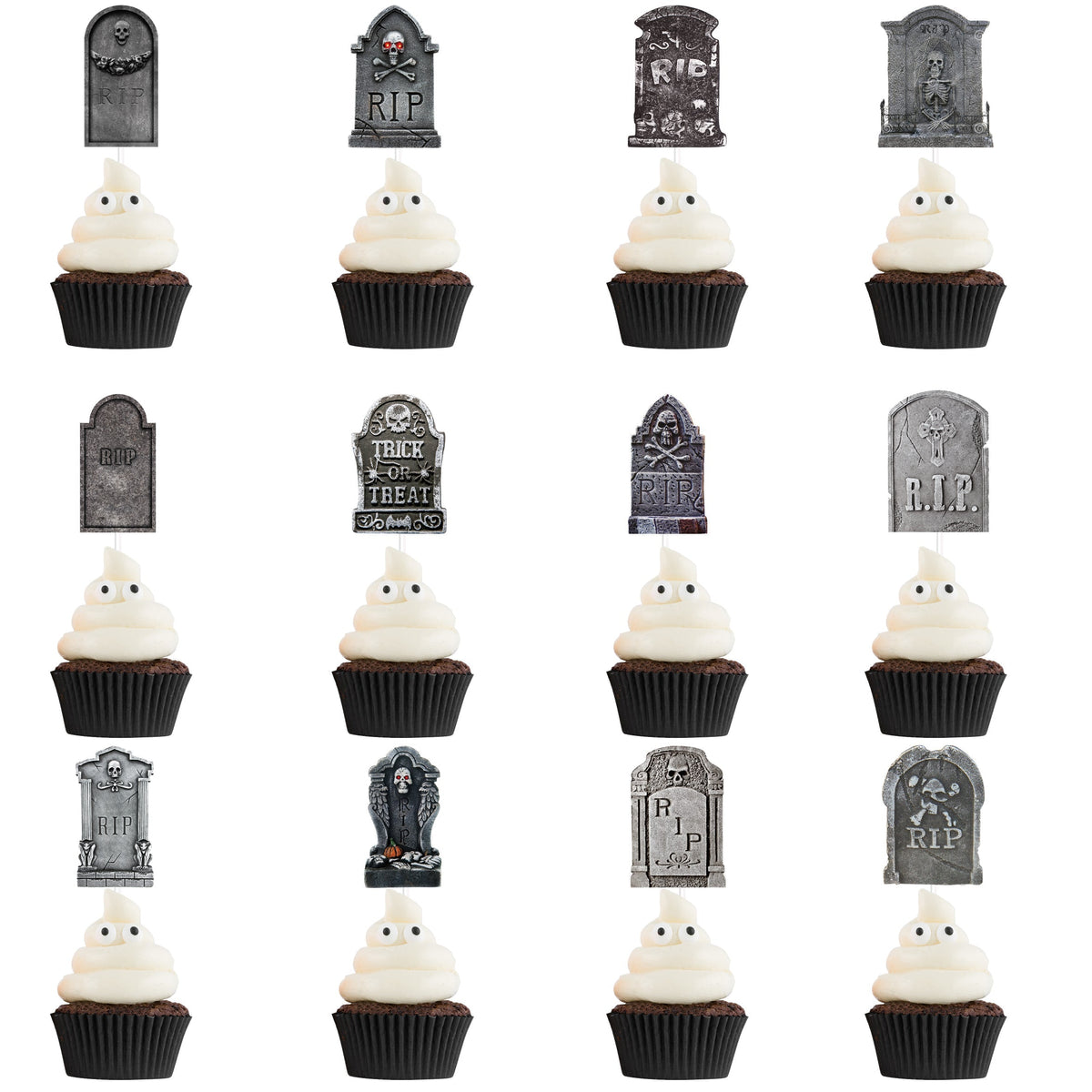 Halloween Cupcake Toppers For Spooky Party Treats