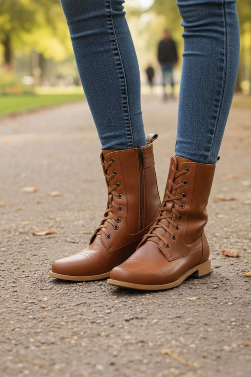Rose Women's Orthopedic Lace-Up Winter Boots with Insulated Comfort & Support 2