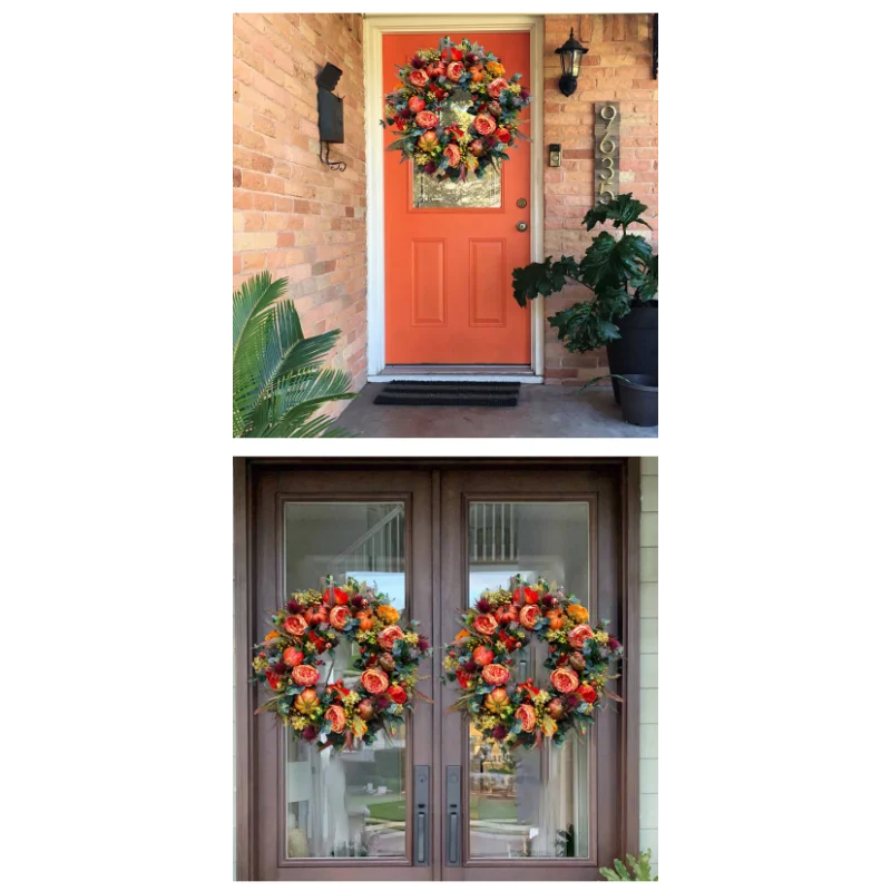Autumn Door Wreath For A Warm Welcome
