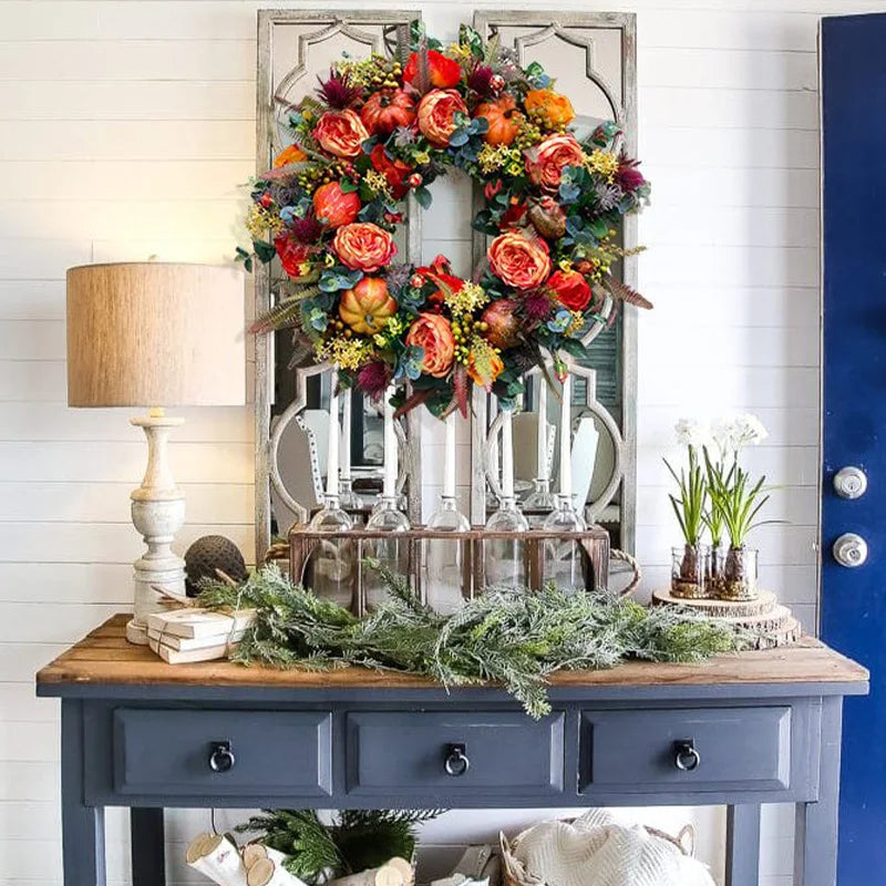 Autumn Door Wreath For A Warm Welcome