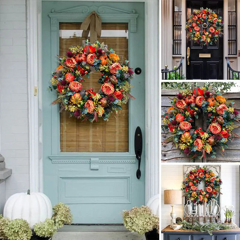 Autumn Door Wreath For A Warm Welcome