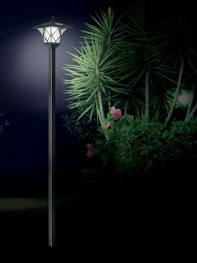 Solar Column Light for Effortless Outdoor Glow