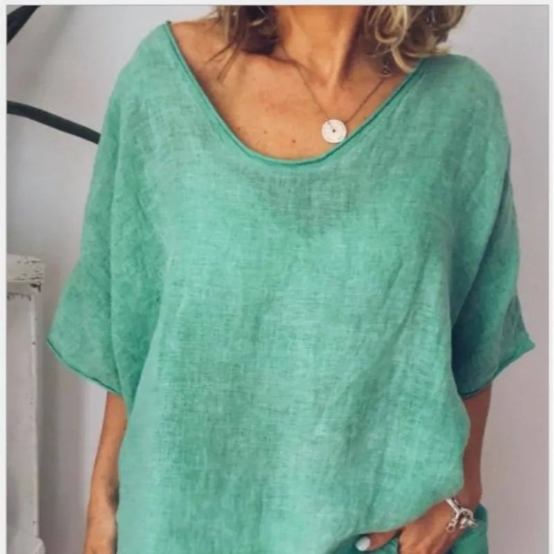 Women's round neck T-shirt | Short sleeves