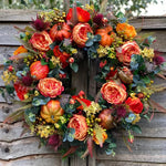 Autumn Door Wreath For A Warm Welcome