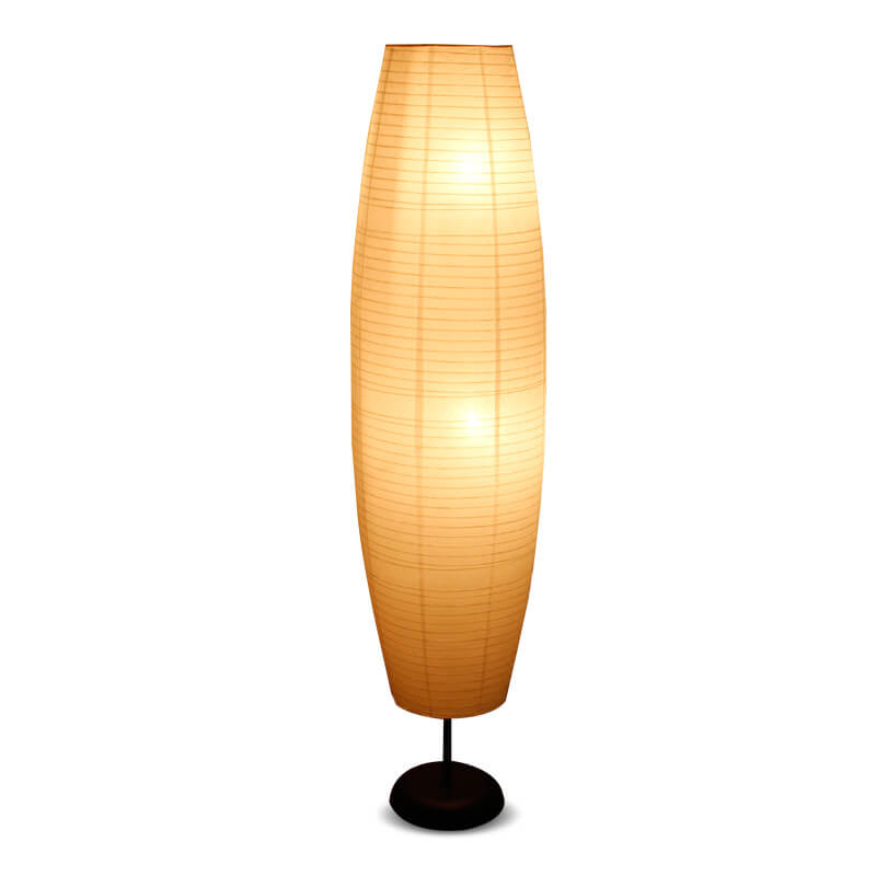 Rice Paper Column Floor Lamp For Soft Glow