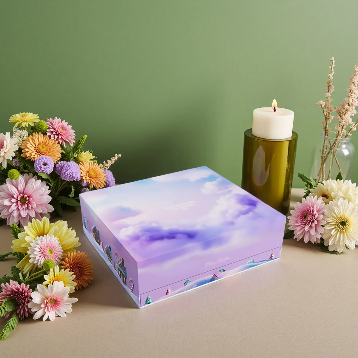 Creative Advent Table For Calm Holiday Crafting