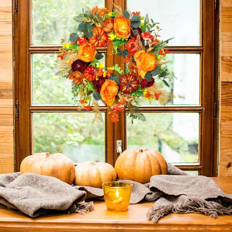 Autumn Door Wreath For A Warm Welcome