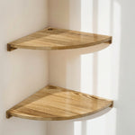 Solid Pine Corner Shelf for Space-Saving Storage