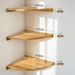 Solid Pine Corner Shelf for Space-Saving Storage