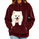Pet Pocket Fleece Hoodie for Cozy Carrying