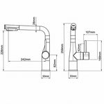 Pull-Down Kitchen Faucet for Effortless Rinsing